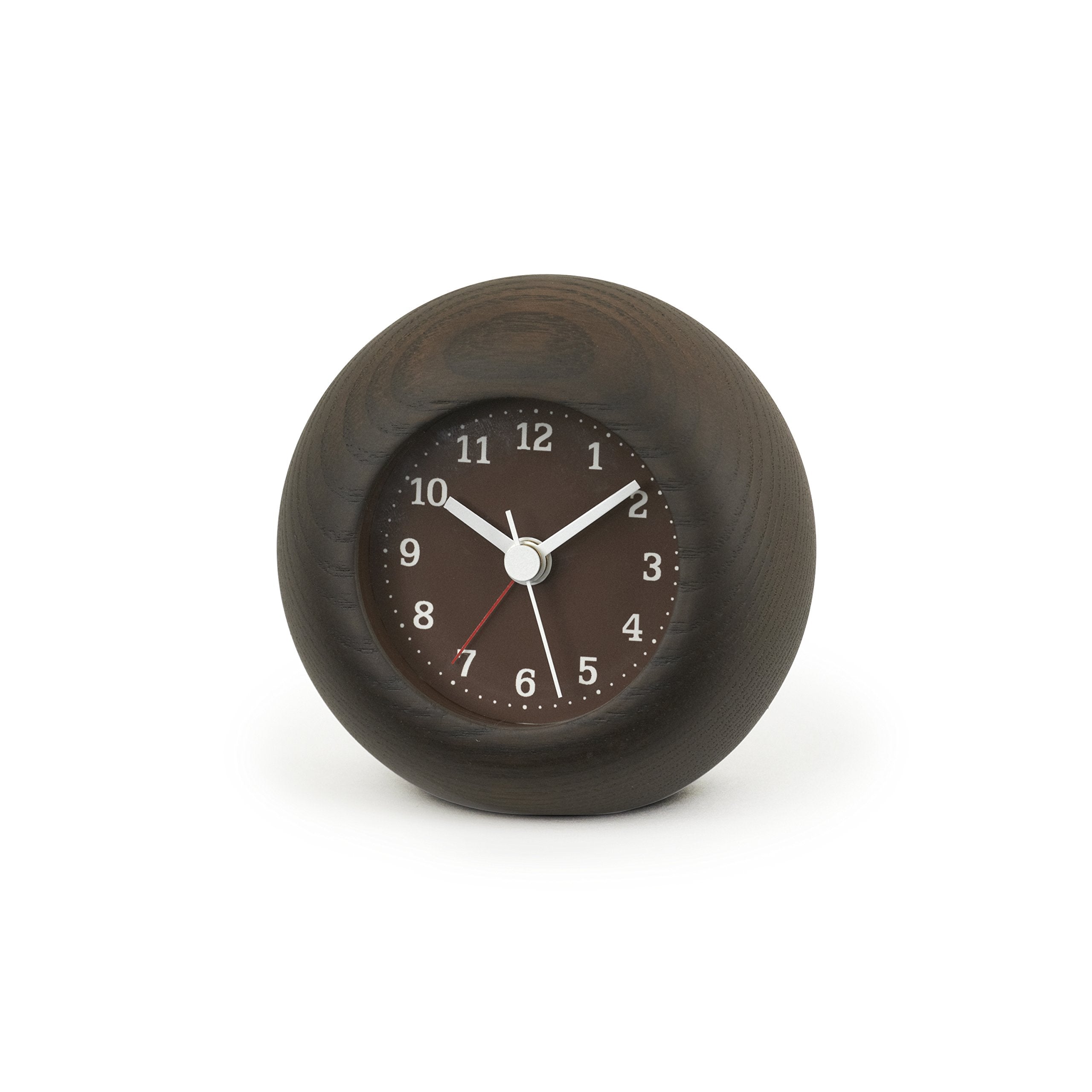Remnos LC12-05 AD Lemnos Desk Clock, Natural Colored Wood Fabric